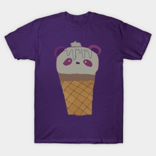 AriCorn88 Purple Panda Ice Cream T-Shirt
